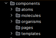 folder structure